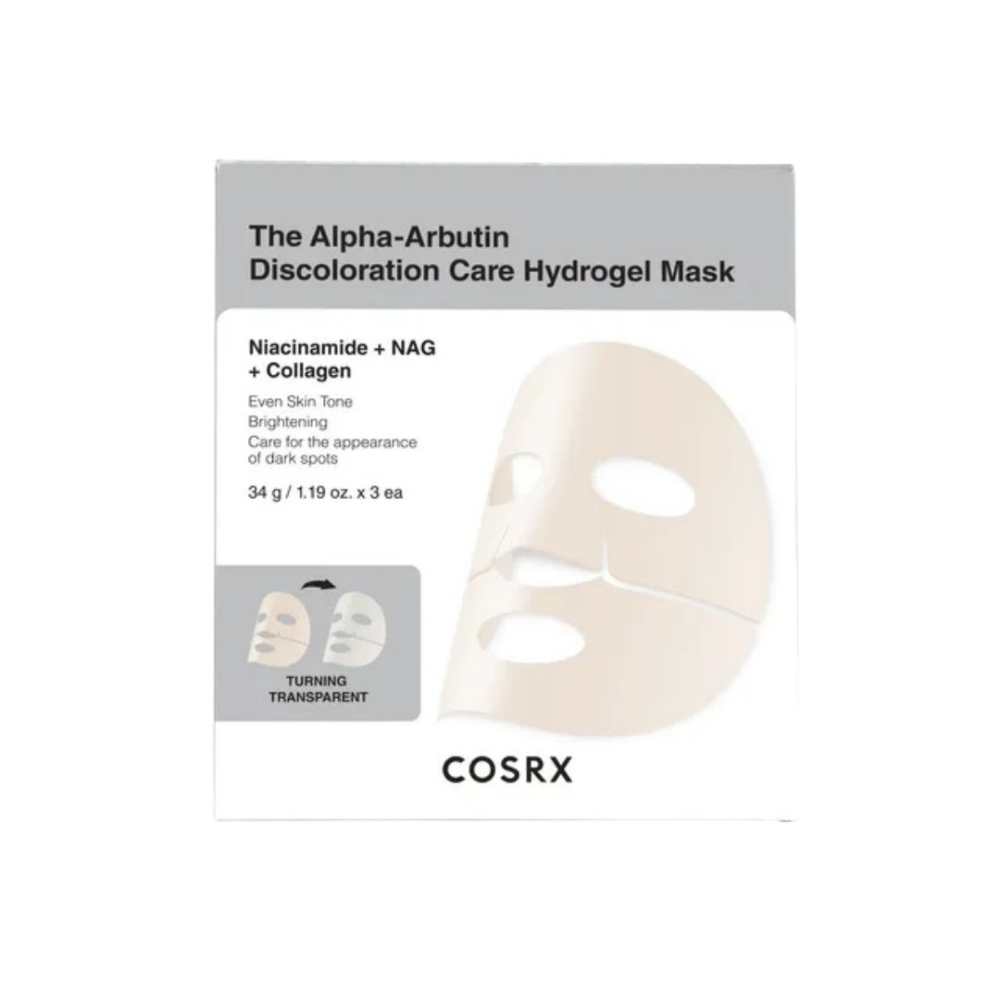 Cosrx Arbutin Discoloration Care Hydrogel Mask 34gr