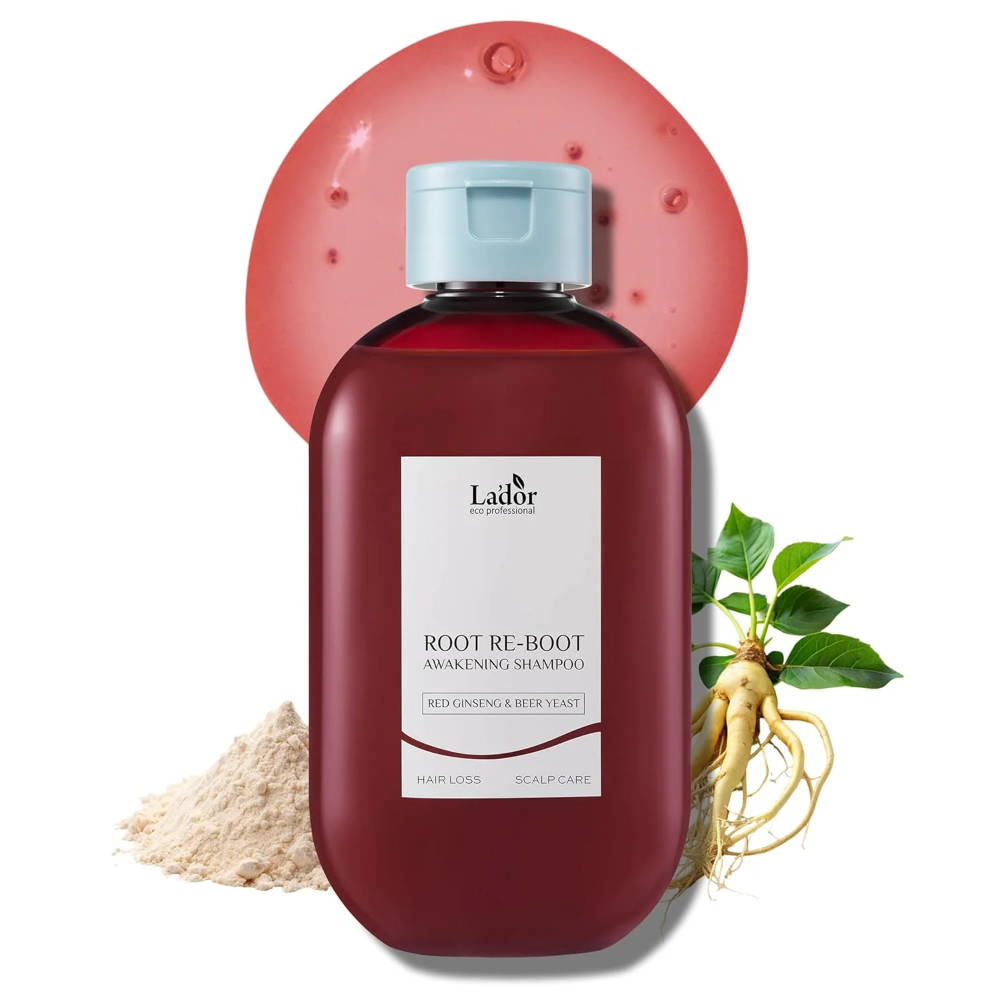 Lador Root Re-Boot Awakening Shampoo Red Ginseng & Beer Yeast 300ml - Image 3